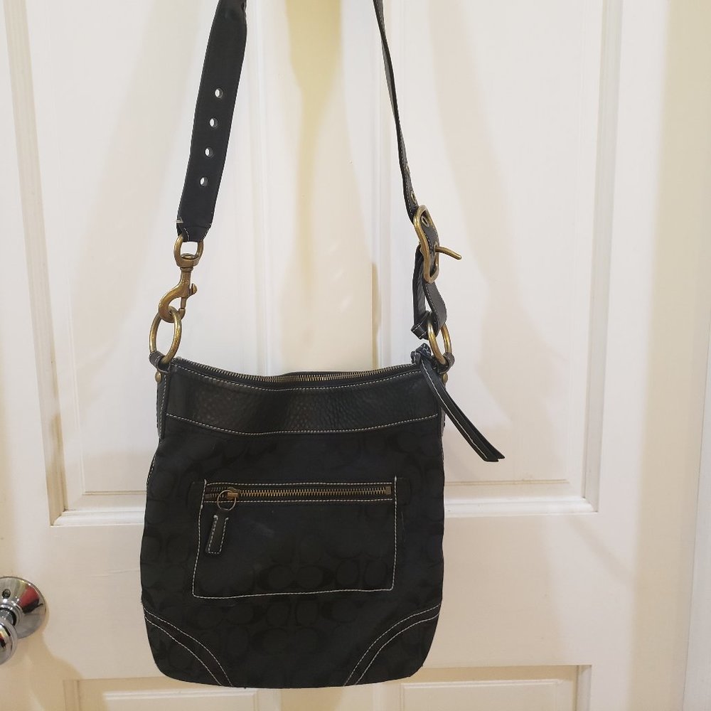 Coach signature crossbody